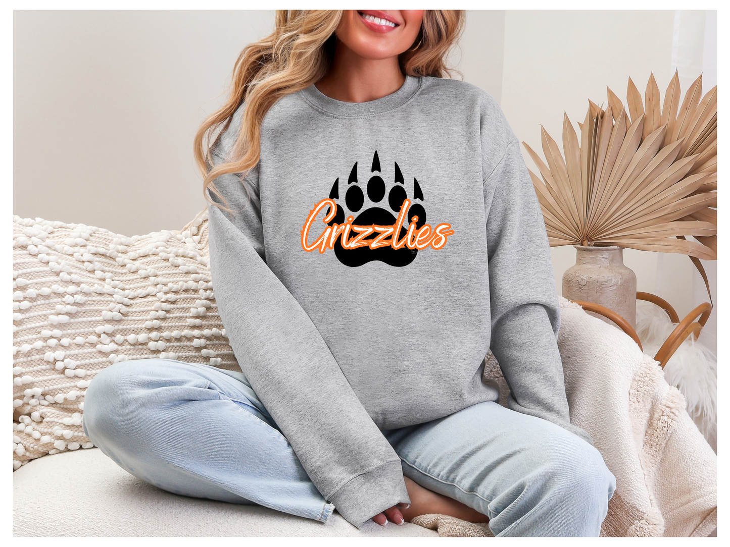 Adult Grizzly Black Claw Crewneck