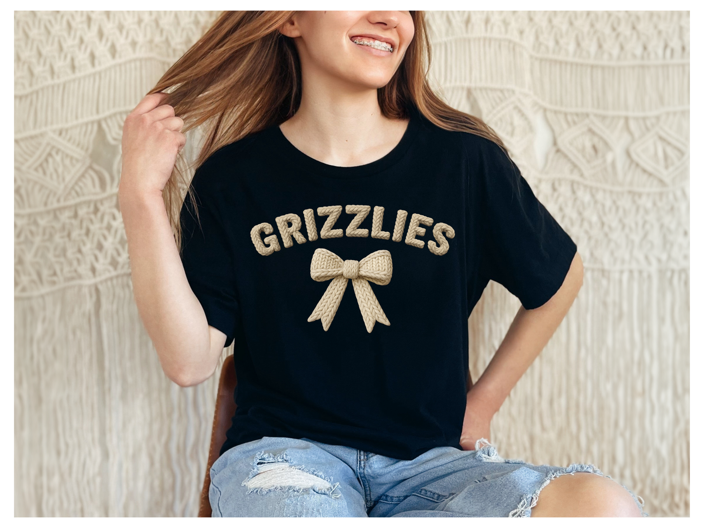 Youth Grizzly Faux Crochet