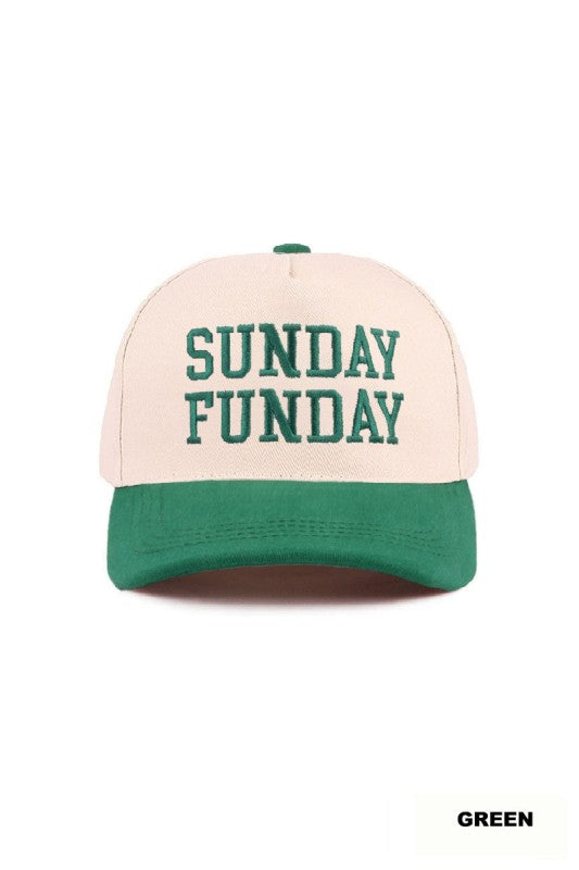 SUNDAY FUNDAY Two Tone Canvas/Cotton Hat
