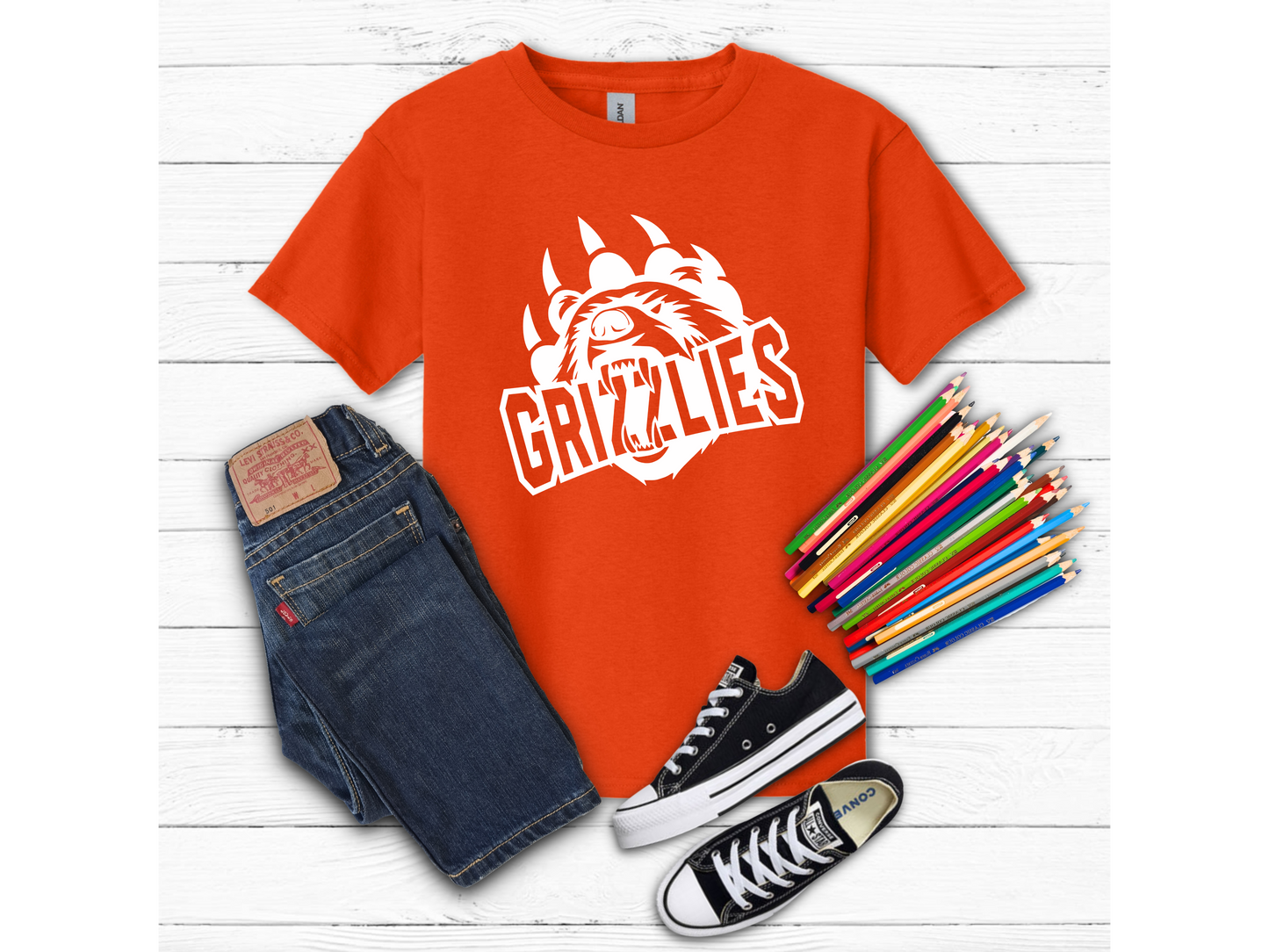 Youth Grizzly Roar White