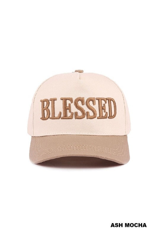 BLESSED Two Tone Canvas/Cotton Hat