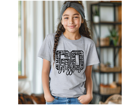 Youth Go Grizzly (Black Print)