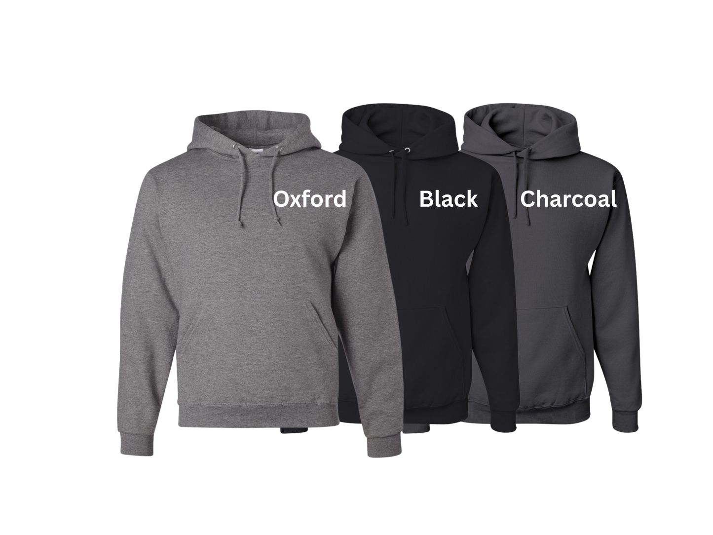 Adult Grizzly Half Face (Grey Print) Hoodie