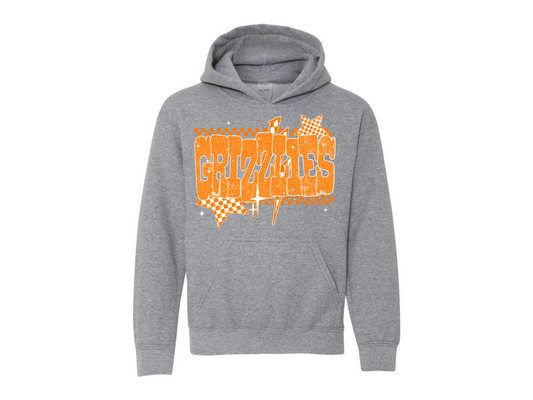 Youth Grizzly Checkered Star Hooded