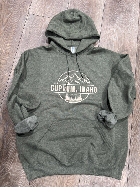 Cuprum Mountains Military Green Hooded