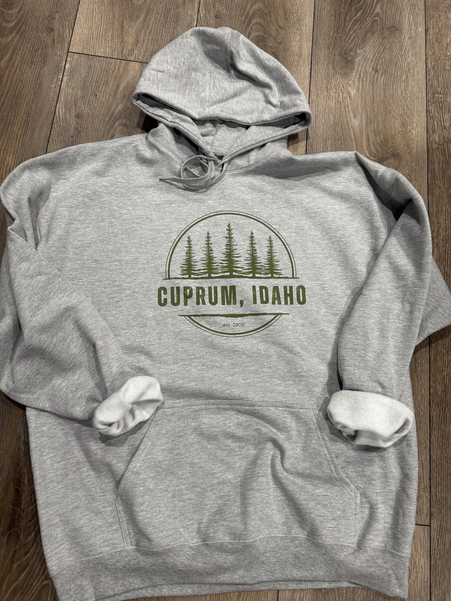 Cuprum Trees Athletic Grey Hodded