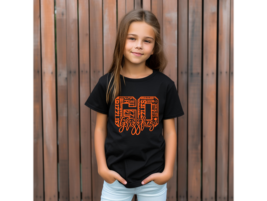 Youth Go Grizzly (Orange Print)