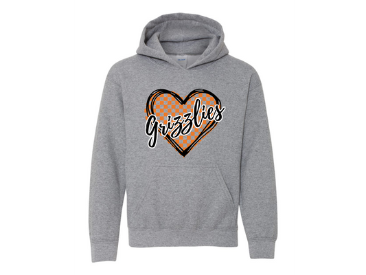 Youth Grizzly New Heart Hooded