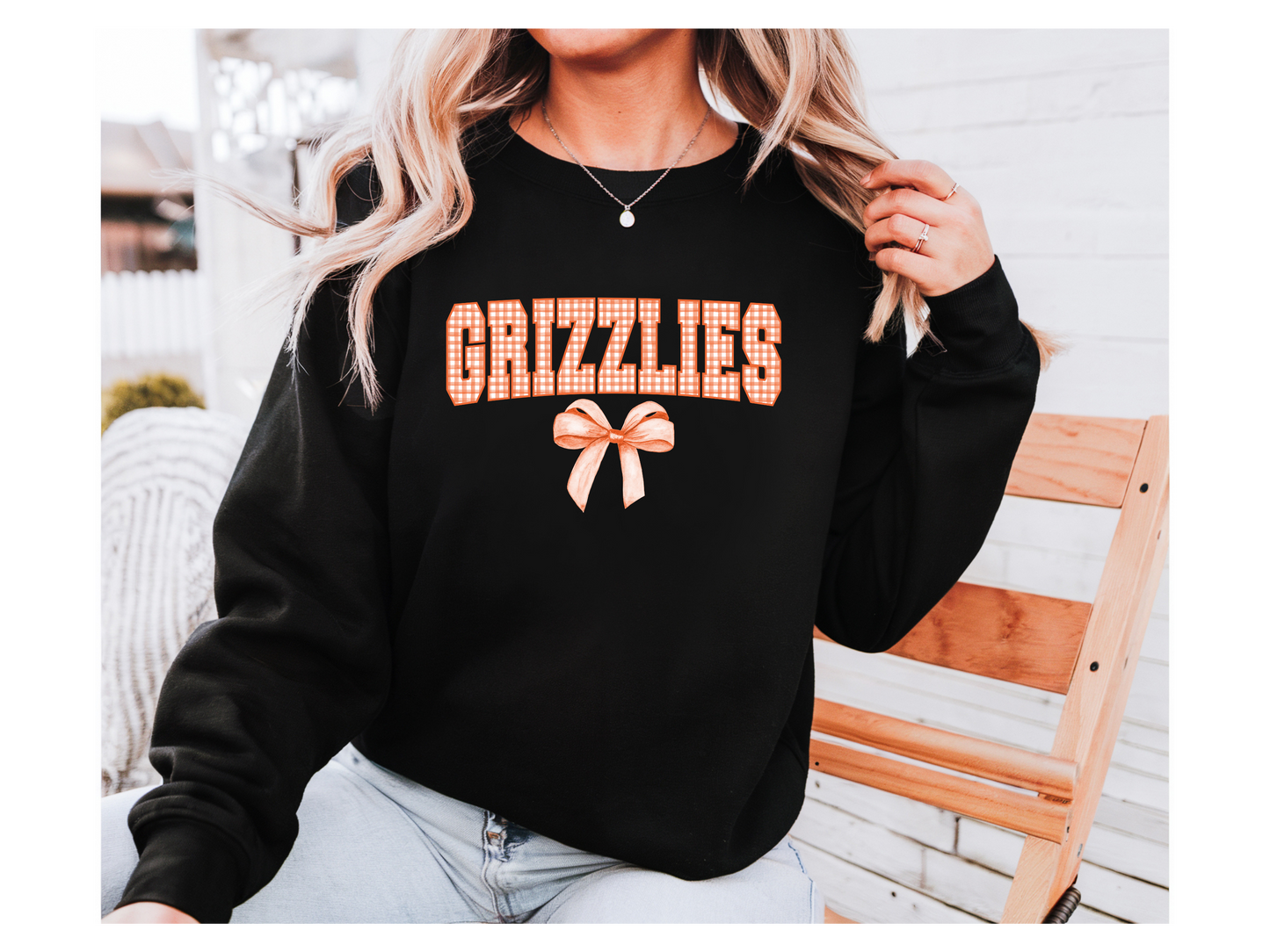 Adult Grizzly Bow Crewneck