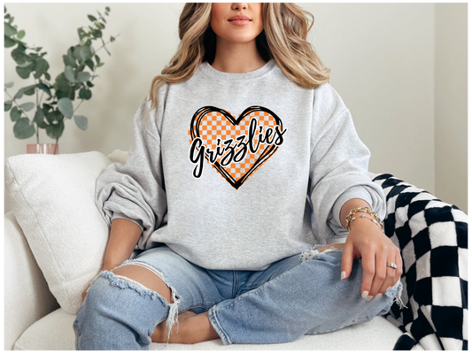Adult Grizzly New Heart Crewneck